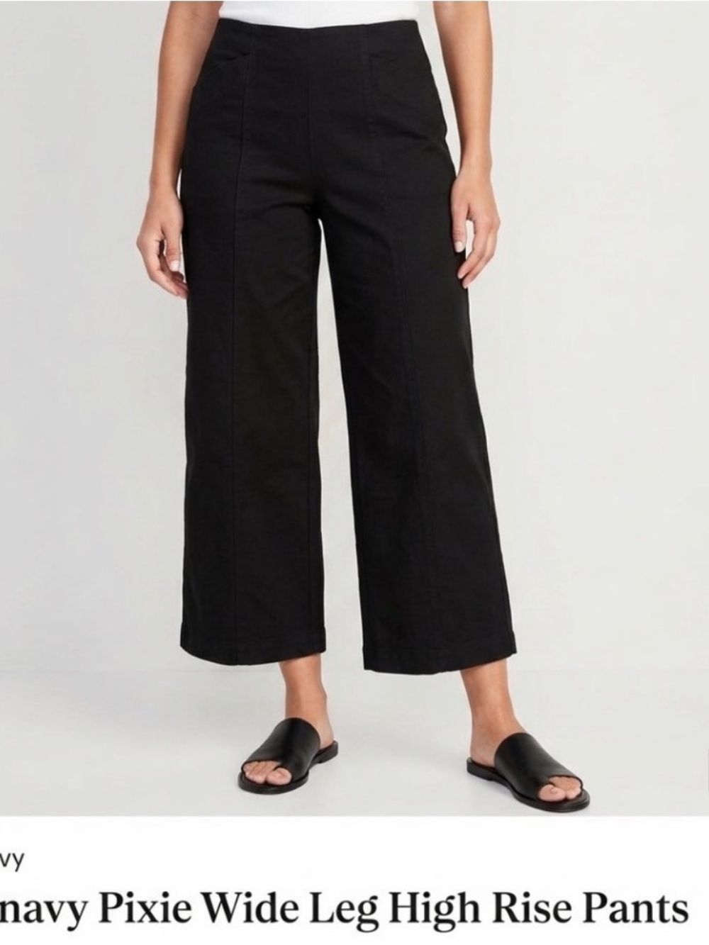 Old navy Pixie Wide Leg High Rise Pants